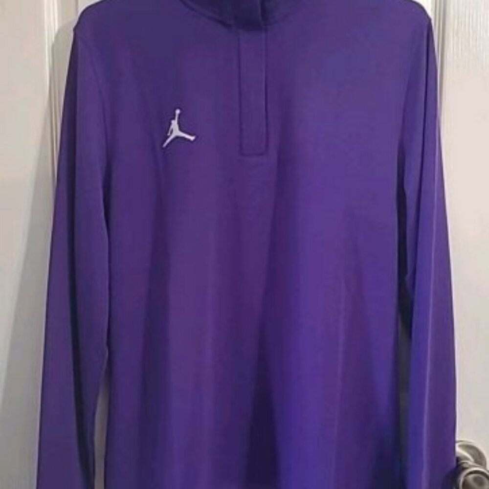 Nike Air Jordan Dri-Fit 1/4 Zip Womens Small Long Sleeve Training Top DQ7917-545